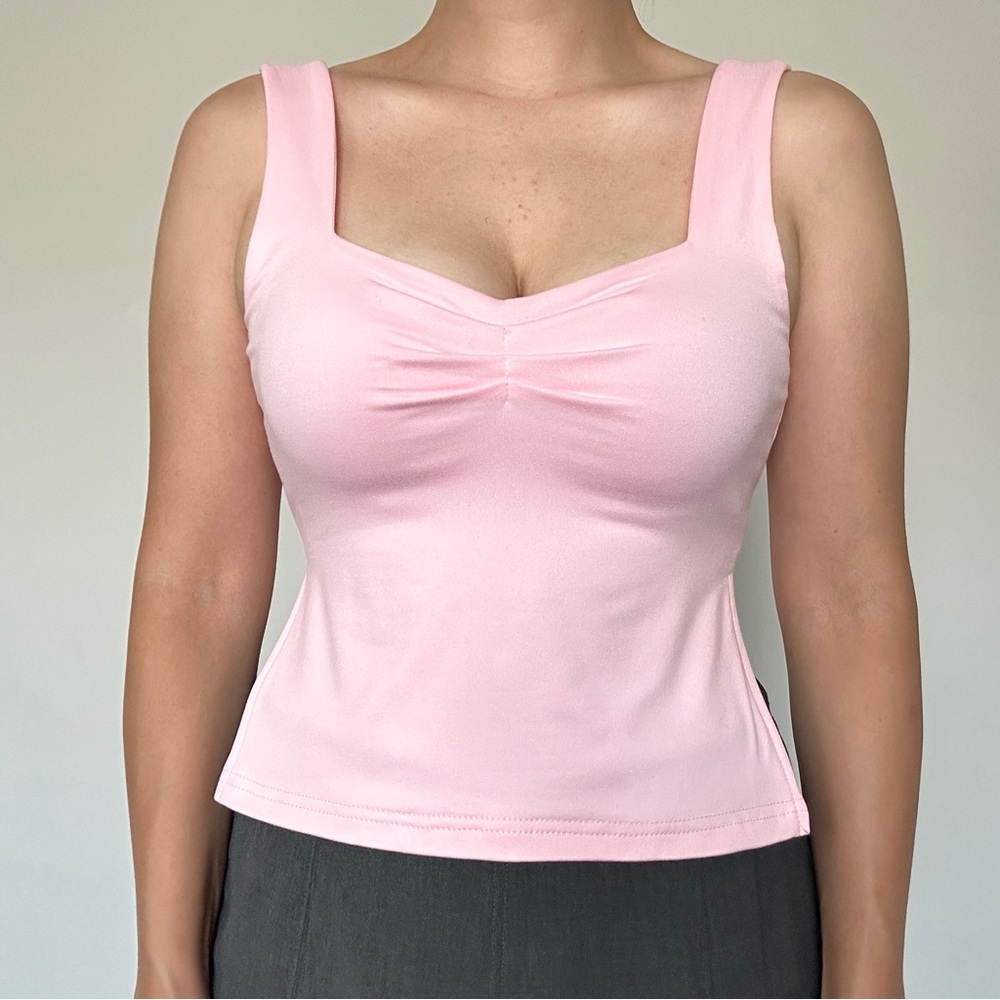Pink Sleeveless Top